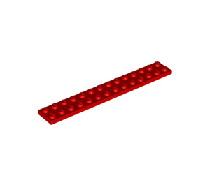 LEGO rot Platte 2 x 14 (91988)