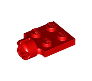 LEGO rouge assiette 2 x 2 avec Douille à rotule Avec 4 emplacements (3730)