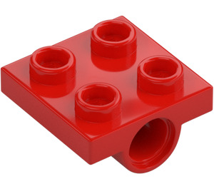 LEGO Rot Platte 2 x 2 mit Löcher (2817)