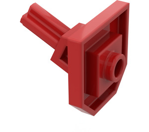 LEGO Rood Plaat 2 x 2 met Eén Nop en Hoekig As (47474)