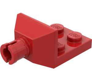 LEGO Red Plate 2 x 2 with Pin for Helicopter Tail Rotor (3481)