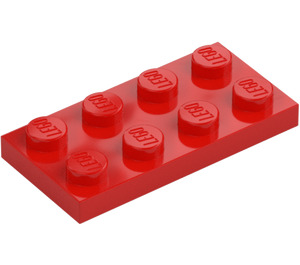 LEGO Rood Plaat 2 x 4 (3020)