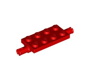 LEGO rouge assiette 2 x 4 avec Pins (30157 / 40687)