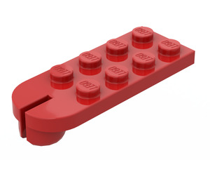 LEGO Red Plate 2 x 5 with Ball Joint Socket (3491)