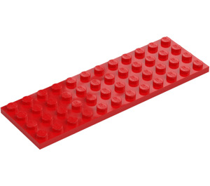 LEGO Red Plate 4 x 12 (3029)