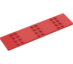 LEGO Rot Platte 4 x 16 mit 24 Noppen (4607)