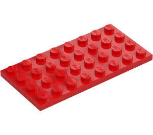 LEGO Czerwony Talerz 4 x 8 (3035)