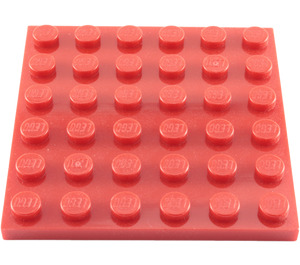 LEGO rouge assiette 6 x 6 (3958)