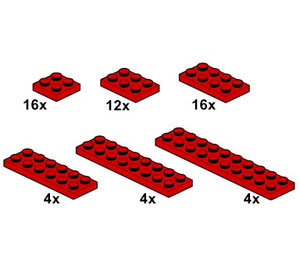 LEGO rouge Plates 10058