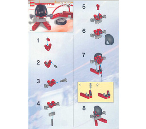 LEGO Red Player and Goal Set 3558 Instructions