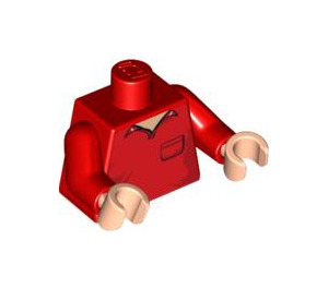 LEGO Rood Pops Racer Torso (973 / 76382)