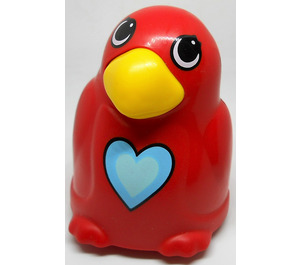LEGO rot Primo Vogel Child mit light Blau Herz auf chest