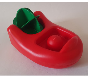 LEGO rouge Primo Boat avec Green Paddle Roue