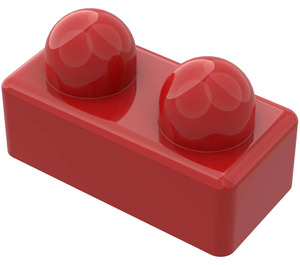 LEGO rouge Primo Brique 1 x 2 (31001)
