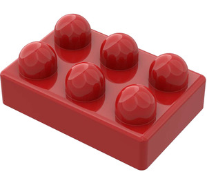 LEGO Červená Primo Kostka 2 x 3 x 1 (31149)