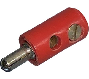 LEGO Rood Prong Electric Connector met 2 Plug Gaten