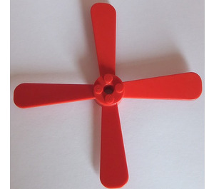 LEGO Rood Propeller 4 Lemmet 13 Diameter met noppen