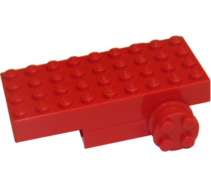 LEGO Rood Pullback Motor 4 x 9 met Wielen (2574 / 74572)