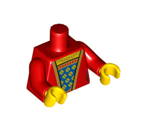 LEGO rot Queen Minifig Torso (973 / 88585)