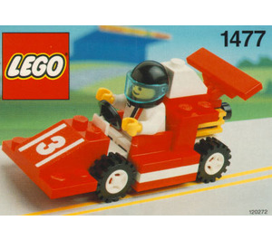 LEGO Red Race Car Number 3 1477 Instruktioner