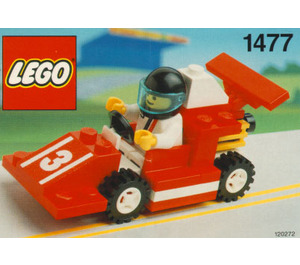 LEGO rouge Race Auto Number 3 1477 Instructions