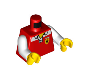 LEGO Czerwony Race Minifigurka Tułów (973 / 76382)