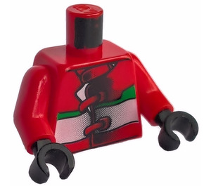LEGO rot Racers Torso (973)