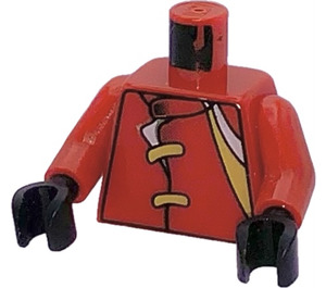 LEGO Red Racers Torso with Straps and Stripes (973 / 73403)