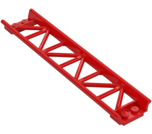 LEGO Red Rail 2 x 16 with 3.2 Shaft (25059)