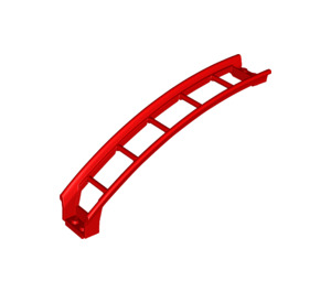 LEGO Red Rail 2 x 16 x 6 Bow with 3.2 Shaft (26560)