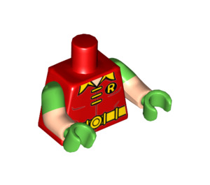 LEGO Röd Robin - Laughing Minifigur Kropp (973 / 16360)