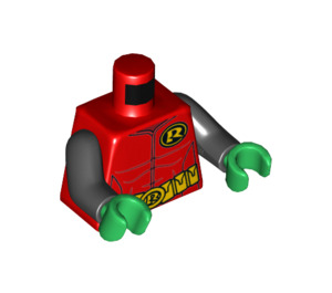 LEGO Rød Robin Minifig Torso (973 / 76382)