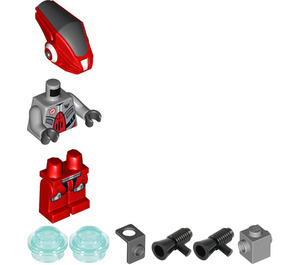 LEGO Rot Roboter Sidekick mit Jetpack Minifigur