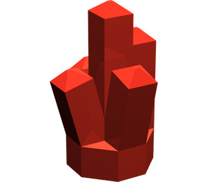 LEGO Red Rock 1 x 1 with 5 Points (28623 / 30385)