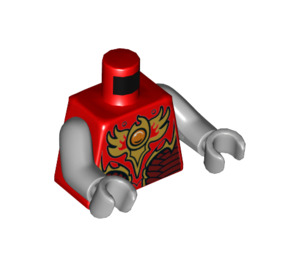 LEGO Rood Rogon Minifiguur Torso (973 / 76382)