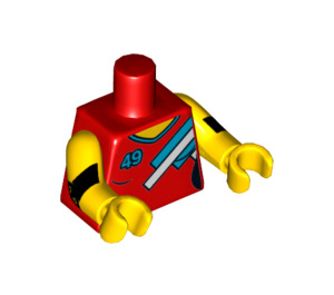 LEGO Red Roller Derby Girl Torso (973 / 88585)