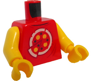 LEGO Red Ronny Minifig Torso (973 / 76382)