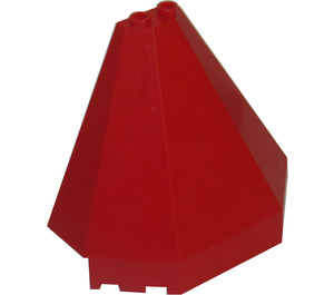 LEGO Red Roof 4 x 8 x 6 Half Pyramid (6121)