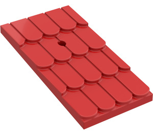 LEGO Red Roof Slope 4 x 6 with Top Hole