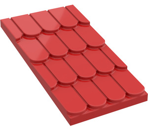 LEGO Red Roof Slope 4 x 6 without Top Hole (4323)