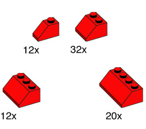 LEGO Rood Roof Tiles 10163