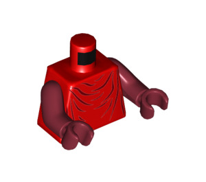 LEGO Red Royal Guard with Dark Red Arms and Hands Minifig Torso (973 / 76382)