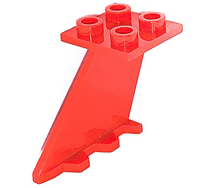 LEGO Red Rudder 2 x 2 x 4 with Plate (3479)