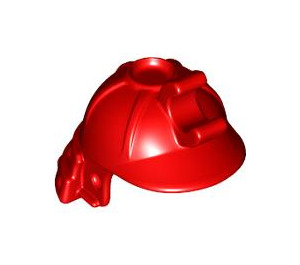 LEGO Red Samurai Helmet with Clip and Long Visor (65037 / 98128)