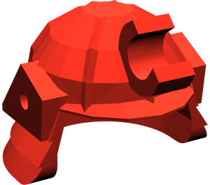 LEGO Red Samurai Helmet with Clip and Short Visor  (30175)