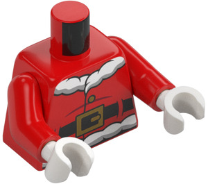 LEGO Röd Tomten Minifigur Kropp (973 / 76382)