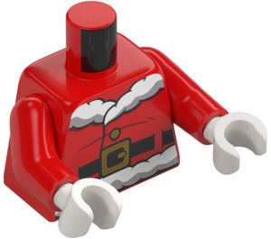 LEGO Rot Weihnachtsmann mit Candy Cane Minifigur Torso (973 / 76382)