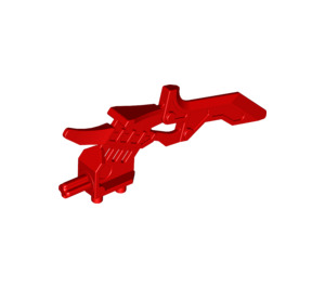 LEGO Red Saw Blade with Axle and Small Pins (92217)