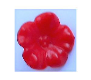 LEGO Red Scala Flower with Five Large Petals