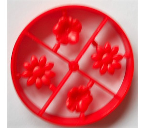 LEGO Red Scala Flowers (4 on Sprue)